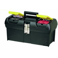 STANLEY, 24'' Plastic Tool Box  With Organiser Top