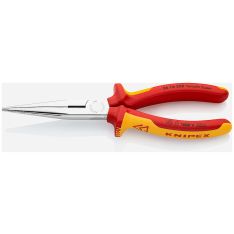 KNIPEX, Snipe Nose Side Cutting Pliers (Stork Beak Pliers) Chrome Plated Vde 200 mm
