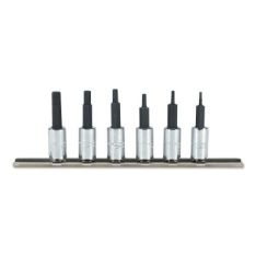 PROTO, 1/4" Drive 6 Piece Metric Hex Bit Set