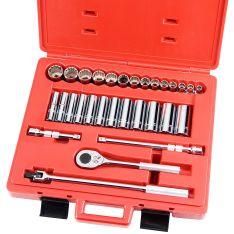 PROTO, 1/2" Drive 30 Piece Socket Set - 12 Point