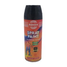 Asmaco, Spray Paint, Indoor, Outdoor, Black, 400 ml