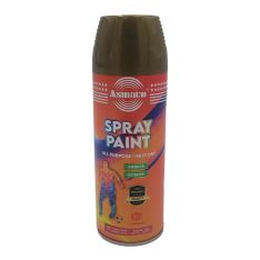 Asmaco, Spray Paint, Indoor, Outdoor, Gold, 400 ml