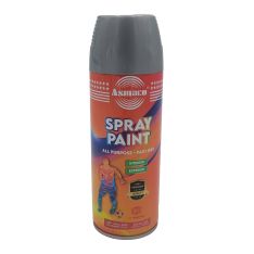 Asmaco, Spray Paint, Indoor, Outdoor, Silver, 400 ml