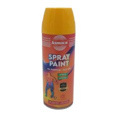 Asmaco, Spray Paint, Indoor, Outdoor, Yellow, 400 ml