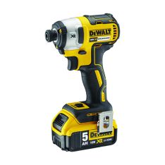 DeWALT, Cordless Impact Driver, Brushless, 6.35mm, 18V XR, 5Ah