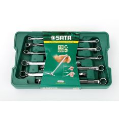 SATA, 10 Pc. Metric XL X-Beam Combination Wrench Set (8 - 19 mm)