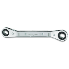 PROTO, Offset Double Box Reversible Ratcheting Wrench 9 X 10 mm - 6 Point