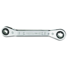 PROTO, Offset Double Box Reversible Ratcheting Wrench 11 X 13 mm - 6 Point