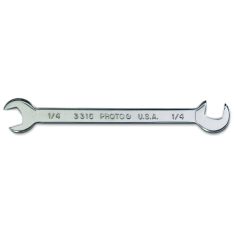 PROTO, Short Satin Angle Open-End Wrench - 1/4"