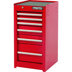 PROTO, 440Ss Side Cabinet - 6 Drawer, Red