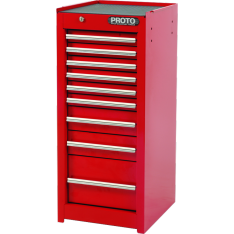 PROTO, 440Ss Side Cabinet - 9 Drawer, Red