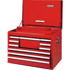 PROTO, 440Ss 27" Top Chest With Drop Front - 10 Drawer, Red