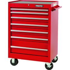 PROTO, 440Ss 27" Roller Cabinet - 7 Drawer, Red
