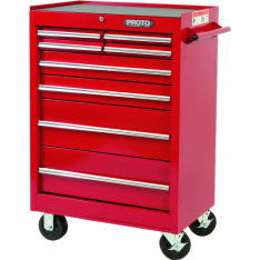 PROTO, 440Ss 27" Roller Cabinet - 8 Drawer, Red