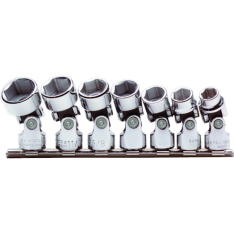 PROTO, 3/8" Drive 7 Piece Universal Socket Set - 6 Point