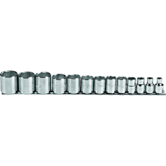 PROTO, 3/8" Drive 13 Piece Socket Set - 6 Point