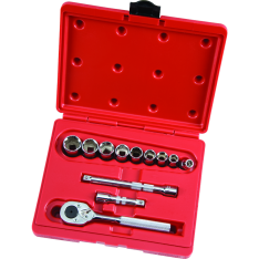 PROTO, 3/8" Drive 12 Piece Socket Set - 6 Point