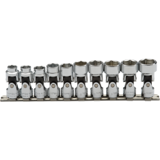 PROTO, 3/8" Drive 10 Piece Metric Universal Socket Set - 6 Point