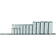 PROTO, 3/8" Drive 12 Piece Metric Deep Socket Set - 12 Point