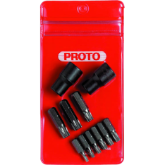 PROTO, 11 Piece 1/4" And 3/8" Drive Torxbit Set
