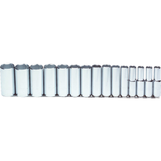PROTO, 1/2" Drive 15 Piece Deep Socket Set - 6 Point