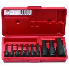 PROTO, 3/8" & 1/2" Drive 10 Piece Hex Bit Impact Socket Set