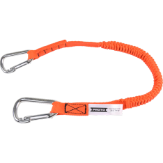 PROTO, Elastic Lanyard - (2) Stainless Steel Carabiners, 45"