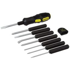 STANLEY, 9 Way Soft Grip S/Drvr Set