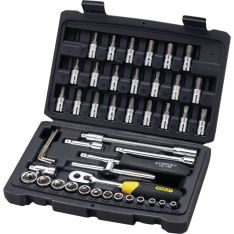 STANLEY, 46 Pieces 1/4" Drive Metric Socket Set